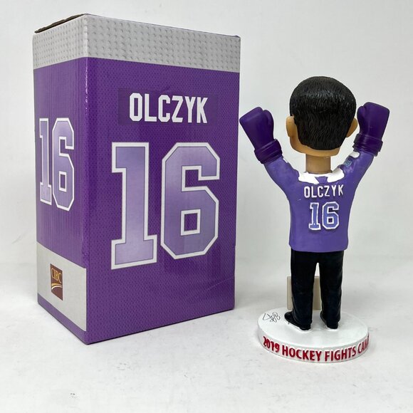 Eddie Olczyk #16 Bobblehead Chicago Blackhawks Hockey SGA Bobble - Picture 3 of 6